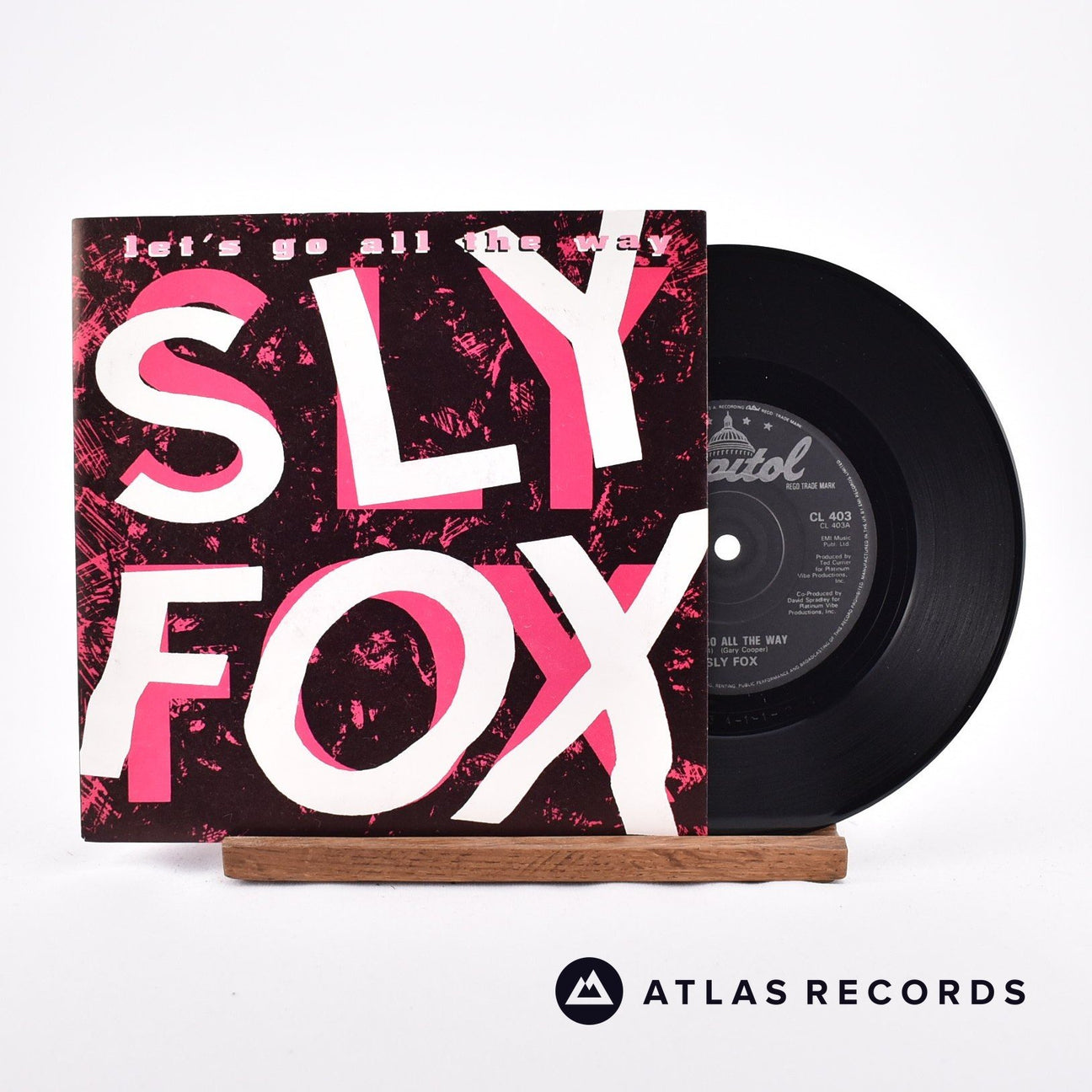Sly Fox Let's Go All The Way 7" Vinyl Record - Front Cover & Record