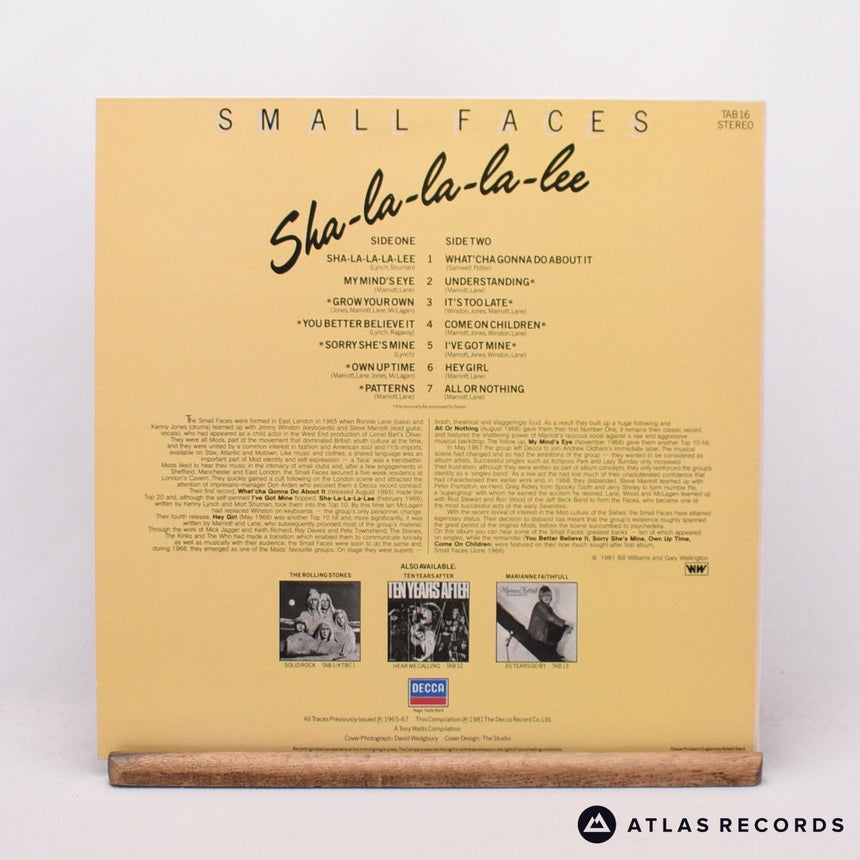 Small Faces - Sha-La-La-La-Lee - LP Vinyl Record - EX/NM