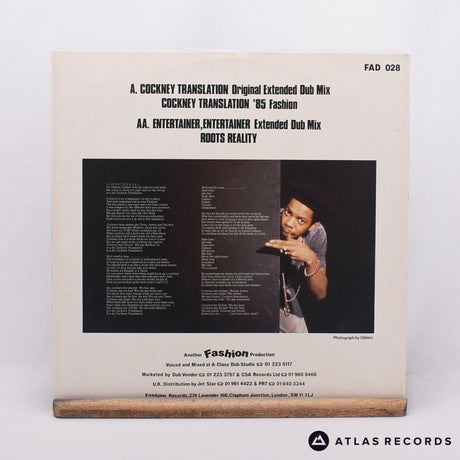 Smiley Culture - Cockney Translation - 12" Vinyl Record - VG+/VG+