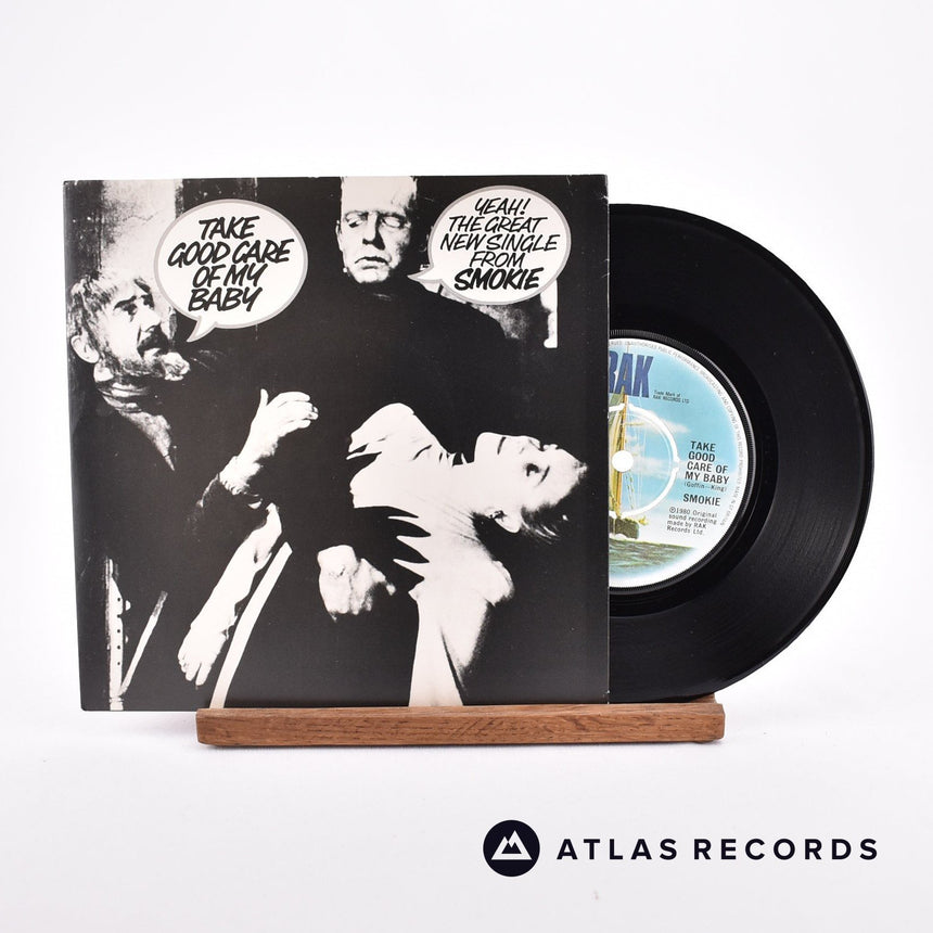 Smokie Take Good Care Of My Baby 7" Vinyl Record - Front Cover & Record