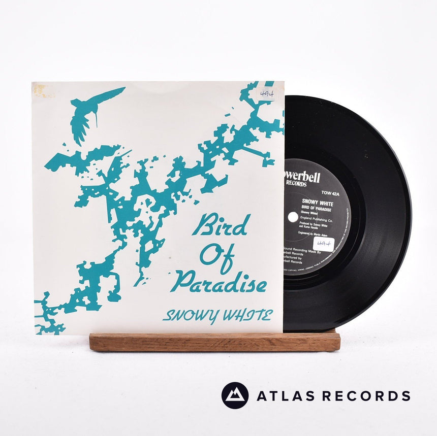 Snowy White Bird Of Paradise 7" Vinyl Record - Front Cover & Record