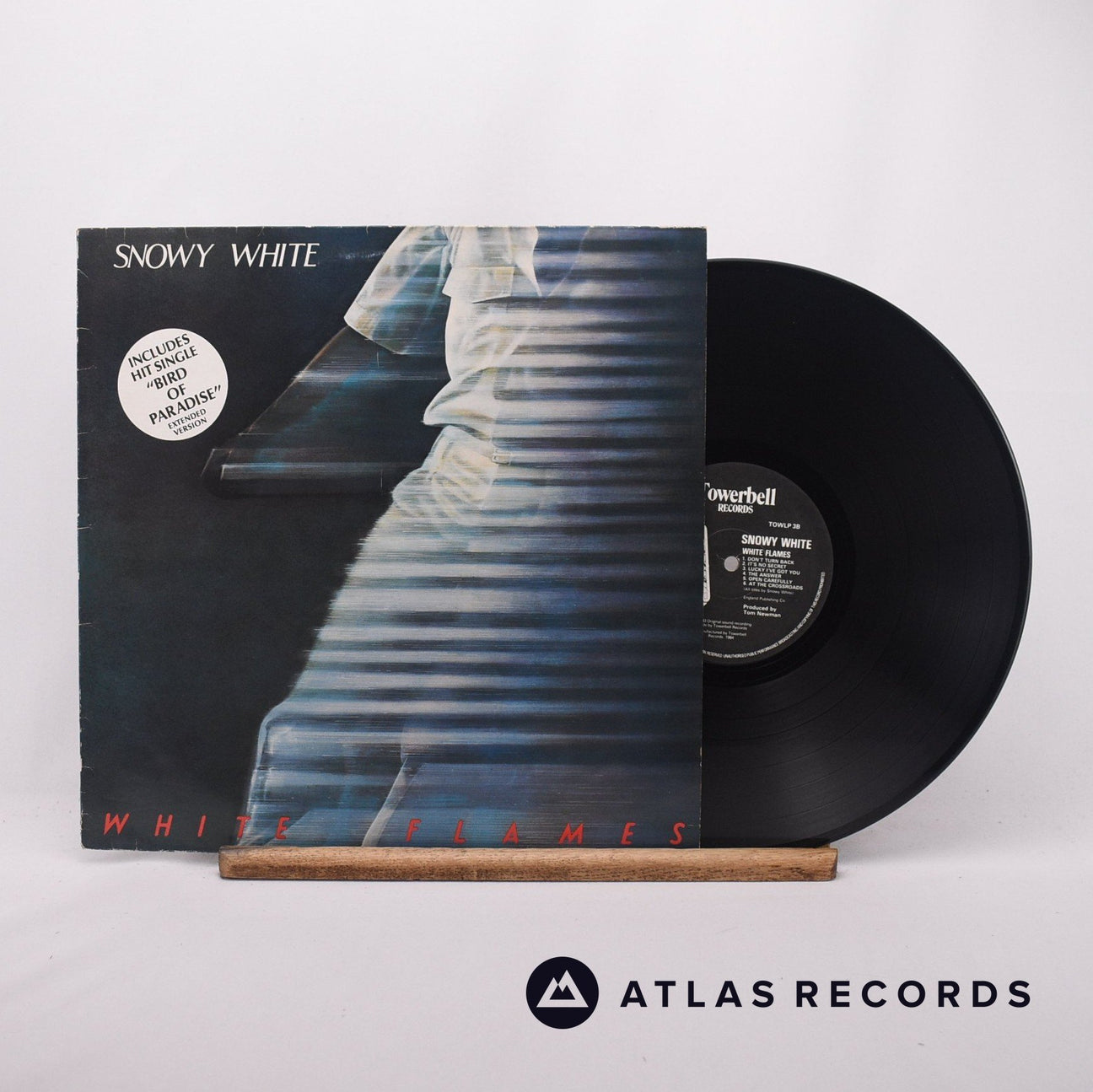 Snowy White White Flames LP Vinyl Record - Front Cover & Record