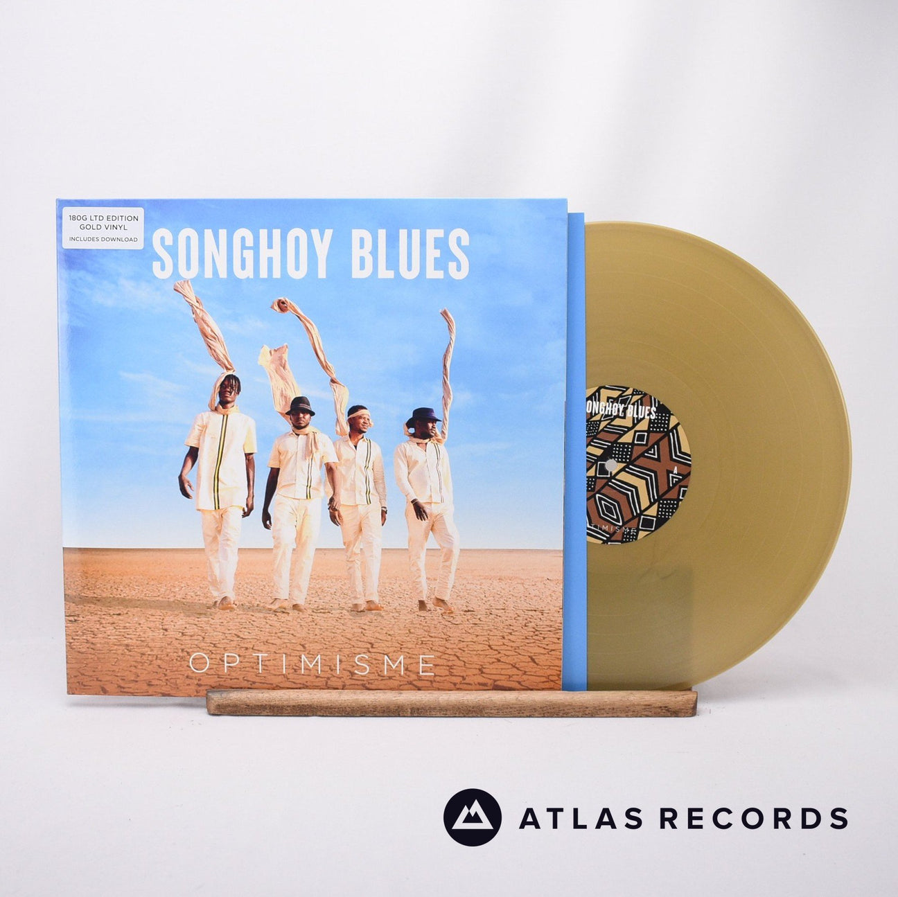 Songhoy Blues Optimisme LP Vinyl Record - Front Cover & Record