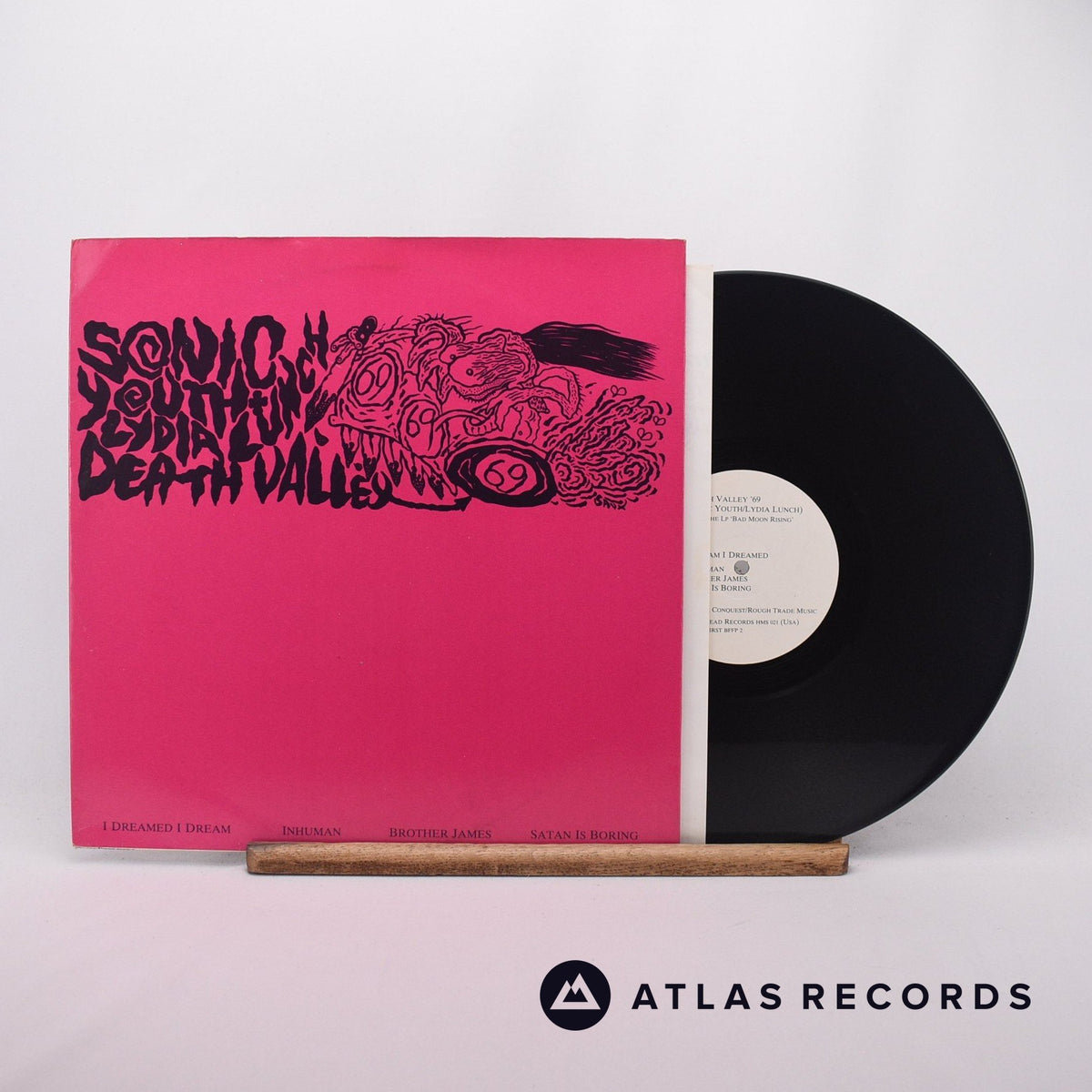 Sonic Youth Death Valley '69 12" Vinyl Record - Front Cover & Record