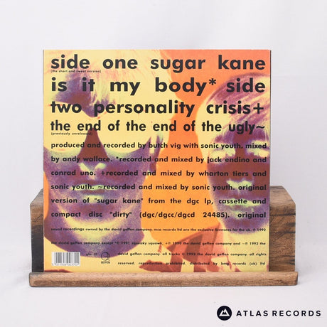 Sonic Youth - Sugar Kane - Blue Die-Cut Sleeve 10" Vinyl Record - EX/VG+