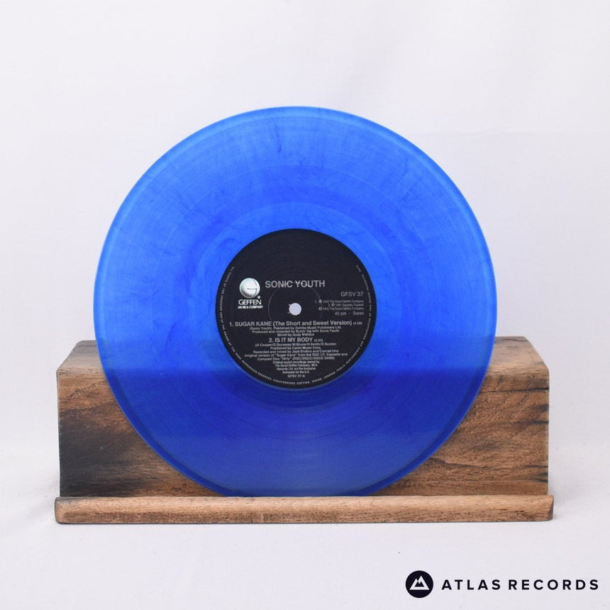 Sonic Youth - Sugar Kane - Blue Die-Cut Sleeve 10" Vinyl Record - EX/VG+