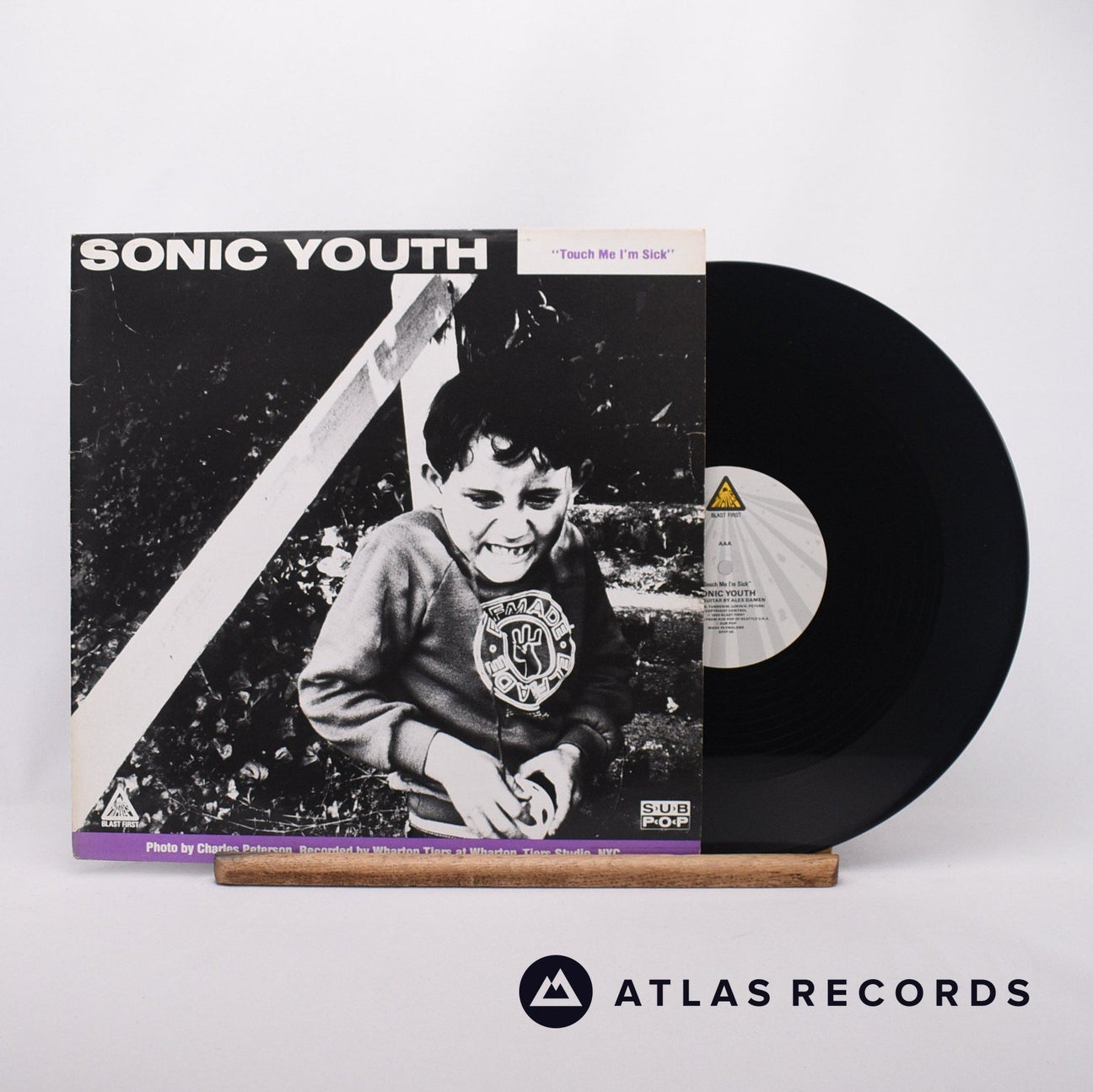 Sonic Youth Touch Me I'm Sick 12" Vinyl Record - Front Cover & Record