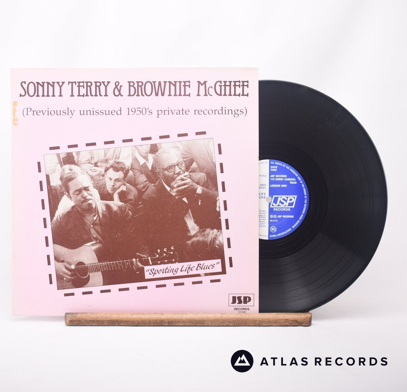 Sonny Terry & Brownie McGhee Sporting Life Blues LP Vinyl Record - Front Cover & Record