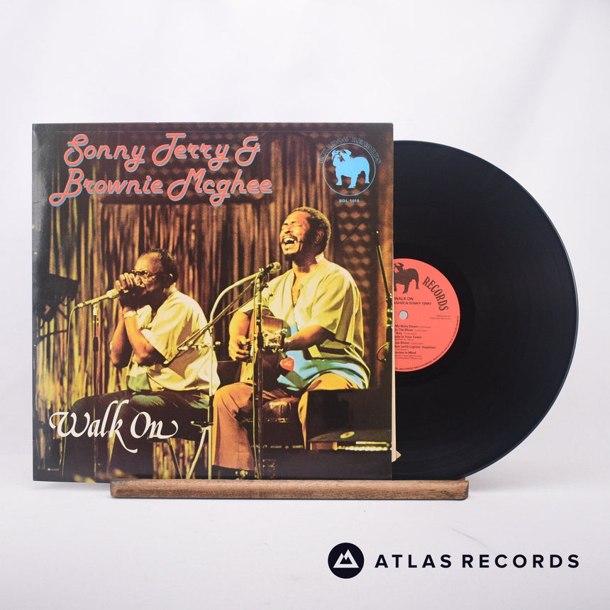 Sonny Terry & Brownie McGhee Walk On LP Vinyl Record - Front Cover & Record