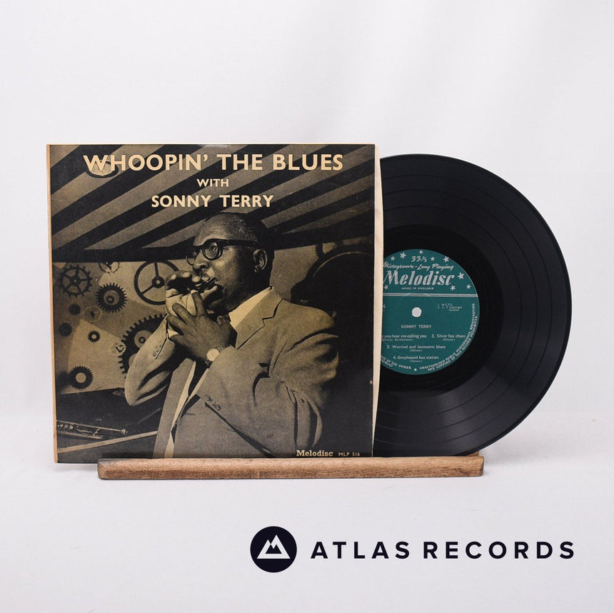 Sonny Terry Whoopin' The Blues LP10" Vinyl Record - Front Cover & Record