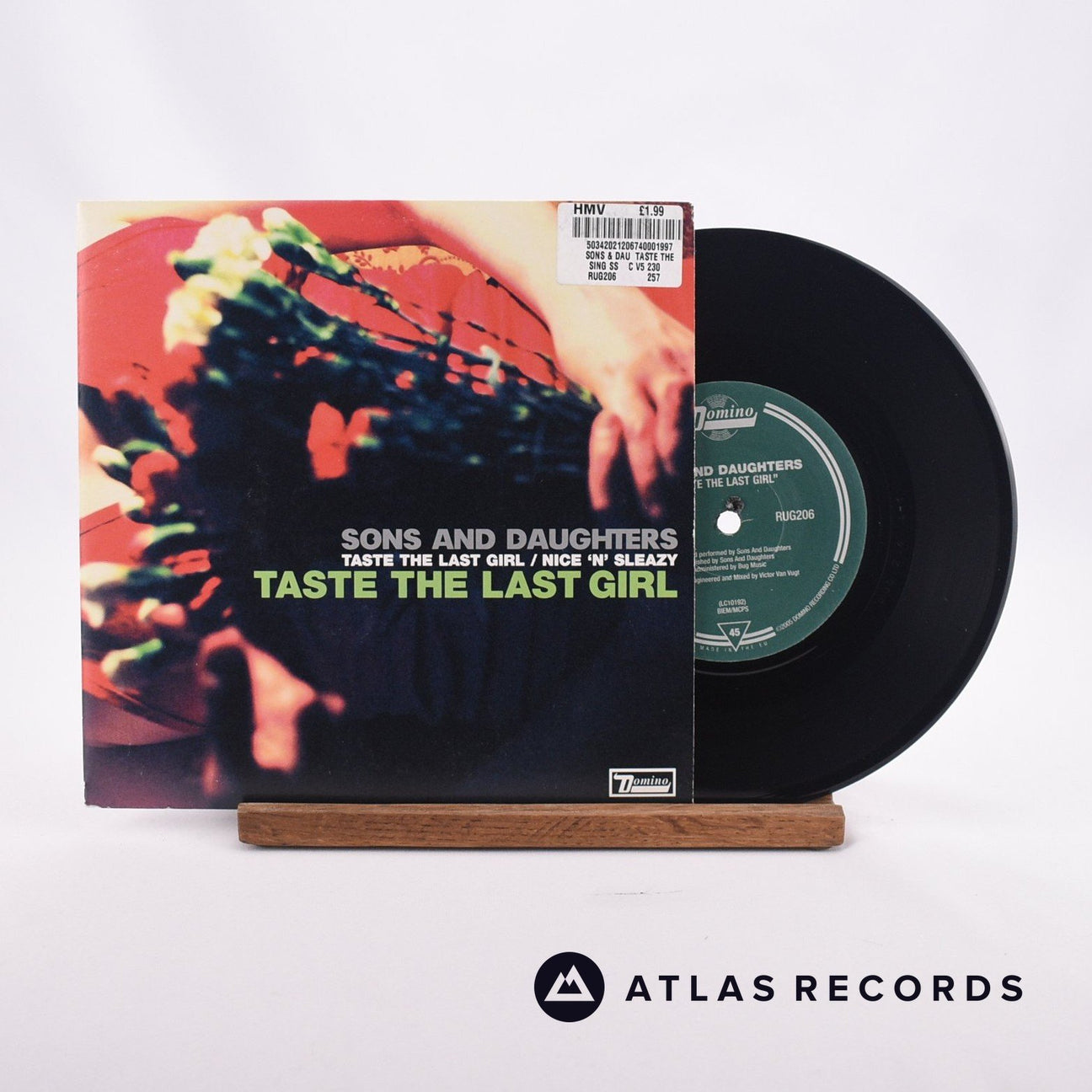 Sons And Daughters Taste The Last Girl 7" Vinyl Record - Front Cover & Record