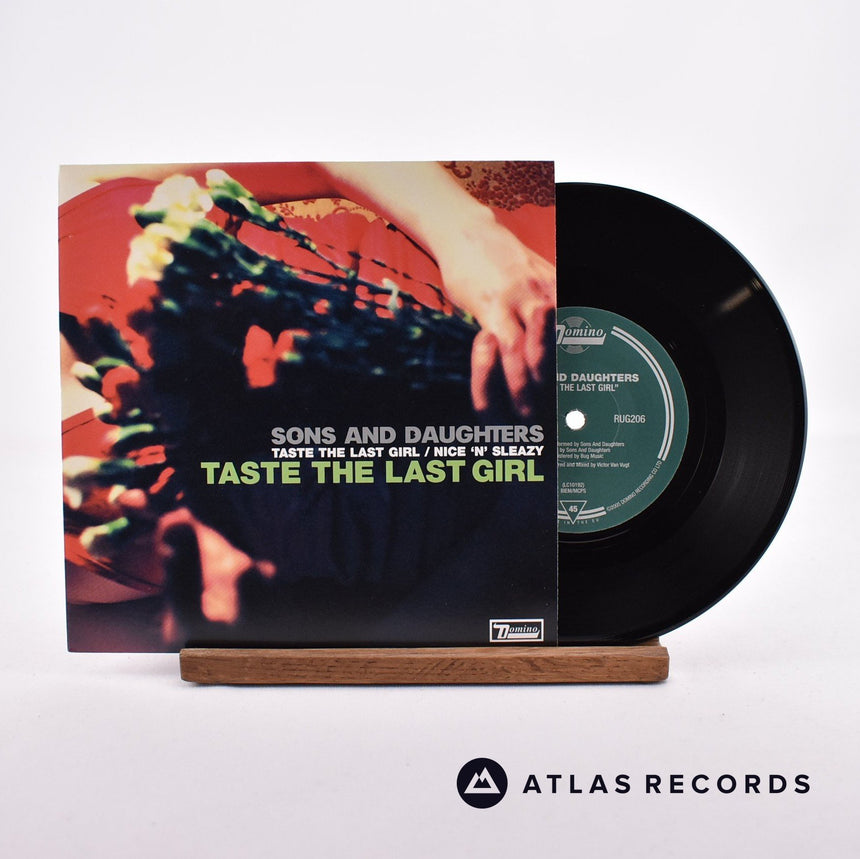 Sons And Daughters Taste The Last Girl 7" Vinyl Record - Front Cover & Record