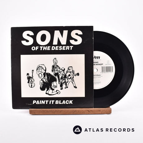 Sons Of The Desert Paint It Black 7" Vinyl Record - Front Cover & Record