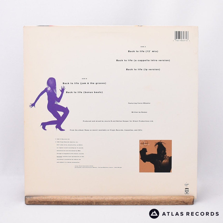 Soul II Soul - Back To Life (Club Mix) - Us 12" Vinyl Record - EX/EX