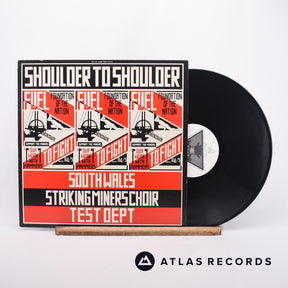South Wales Striking Miners Choir Shoulder To Shoulder LP Vinyl Record - Front Cover & Record