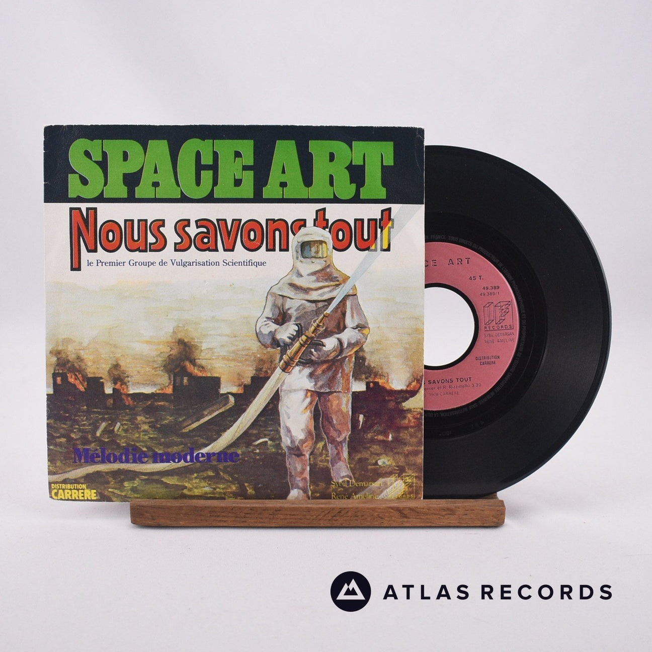Space Art Nous Savons Tout 7" Vinyl Record - Front Cover & Record