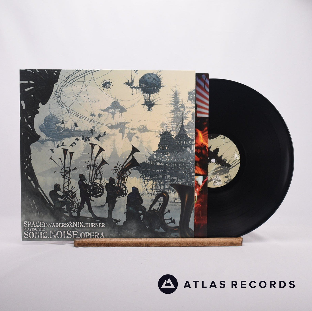 Space Invaders Playing.The Sonic.Noise.Opera LP Vinyl Record - Front Cover & Record