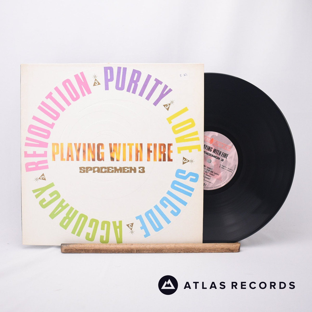 Spacemen 3 Playing With Fire LP Vinyl Record - Front Cover & Record