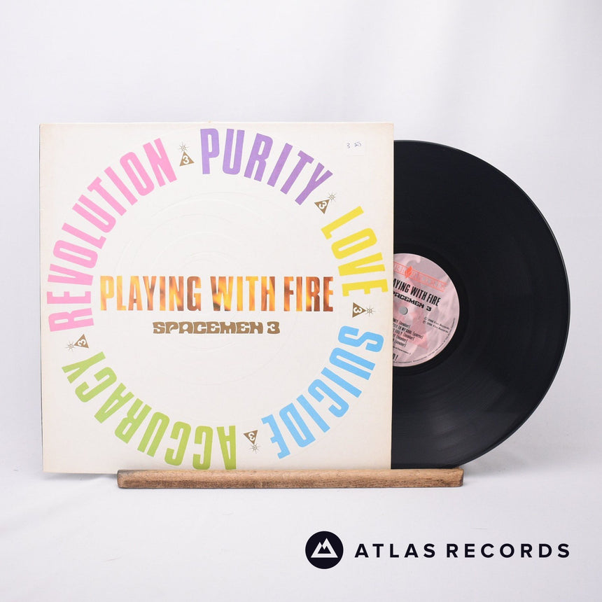 Spacemen 3 Playing With Fire LP Vinyl Record - Front Cover & Record