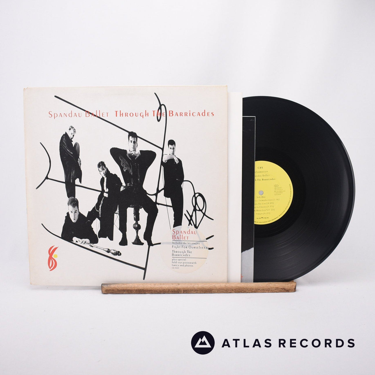 Spandau Ballet Through The Barricades LP Vinyl Record - Front Cover & Record