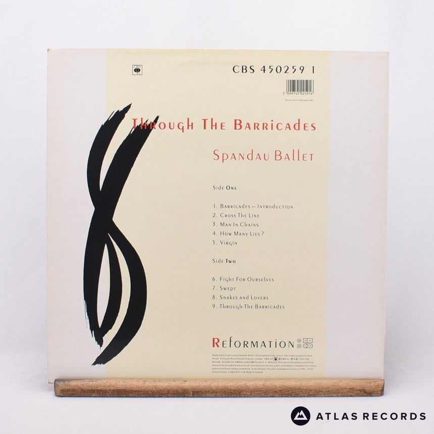 Spandau Ballet - Through The Barricades - LP Vinyl Record - VG+/EX