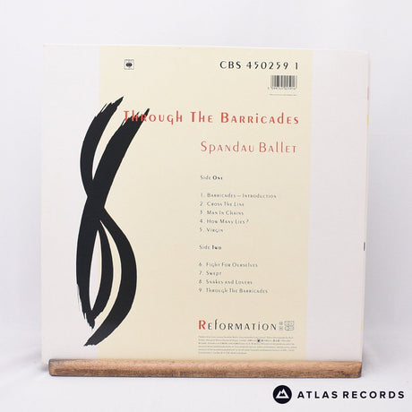 Spandau Ballet - Through The Barricades - Poster LP Vinyl Record - EX/EX