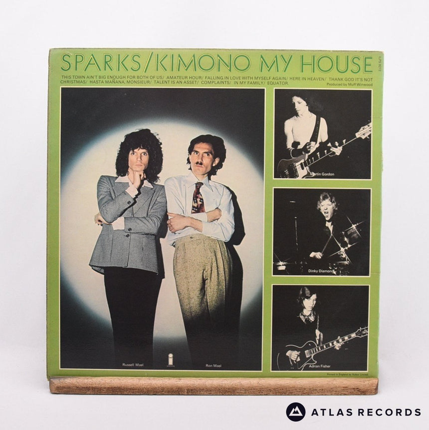 Sparks - Kimono My House - First Press A-2U B-1U LP Vinyl Record - VG+/VG+