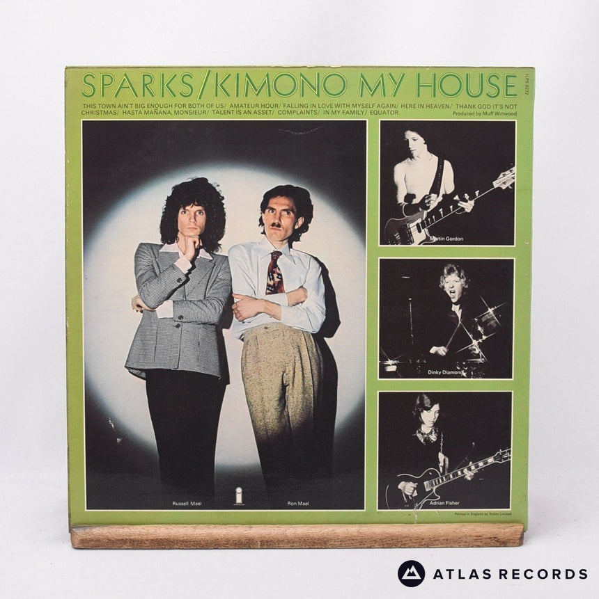 Sparks - Kimono My House - First Uk Press A-2 B-1 LP Vinyl Record - VG+/EX