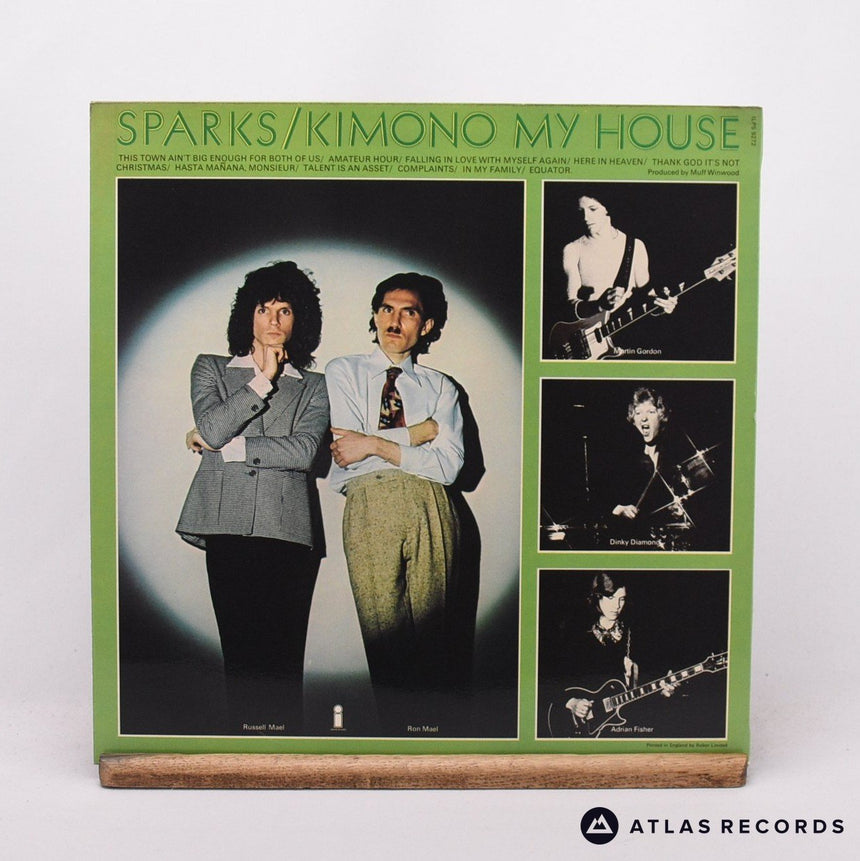 Sparks - Kimono My House - First Uk Press A-2 B3 LP Vinyl Record - EX/EX