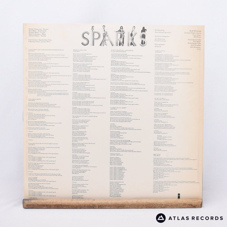 Sparks - Kimono My House - LP Vinyl Record - EX/VG+