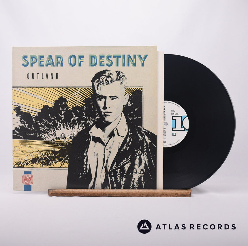 Spear Of Destiny Outland LP Vinyl Record - Front Cover & Record