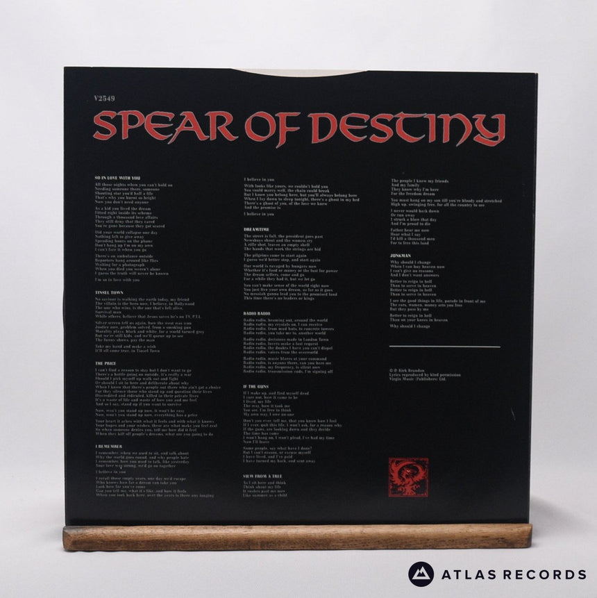 Spear Of Destiny - The Price You Pay - LP Vinyl Record - VG+/VG+