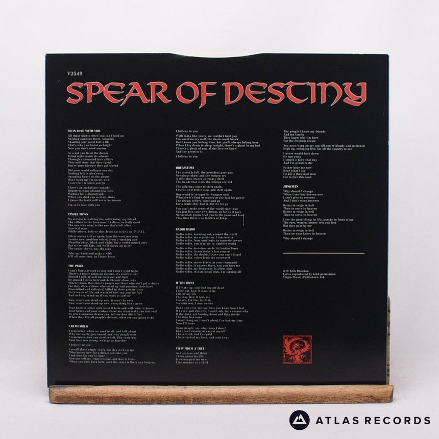 Spear Of Destiny - The Price You Pay - Townhouse LP Vinyl Record - VG+/EX