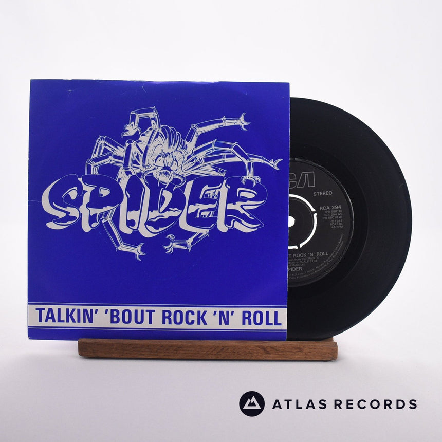 Spider Talkin' 'Bout Rock'N'Roll 7" Vinyl Record - Front Cover & Record