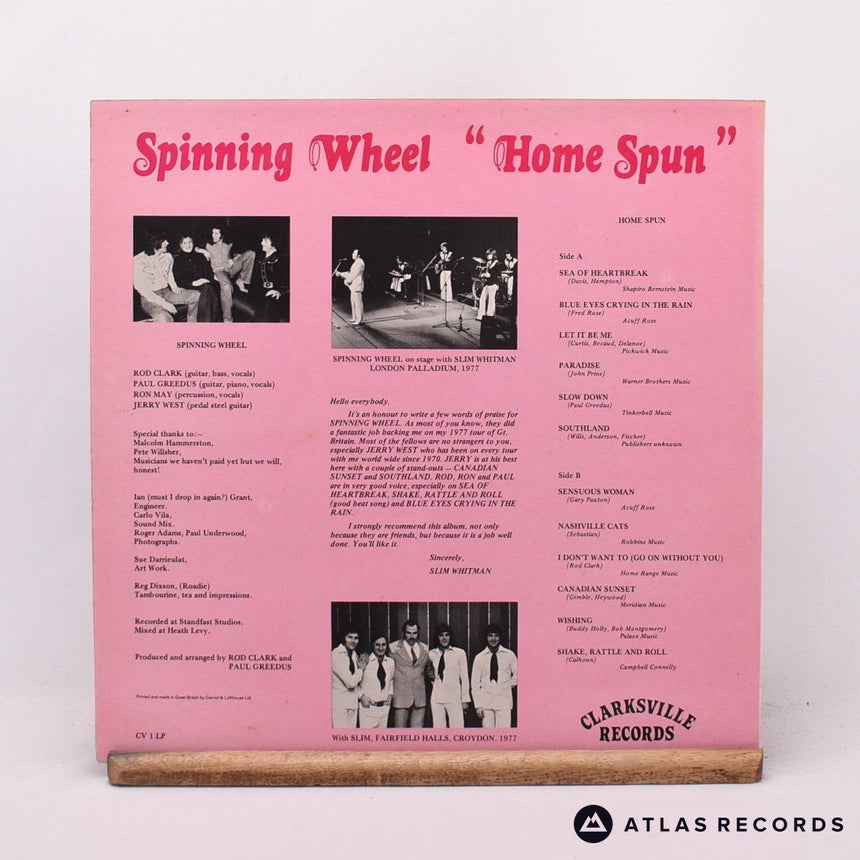 Spinning Wheel - Home Spun - Signed LP Vinyl Record - VG+/EX