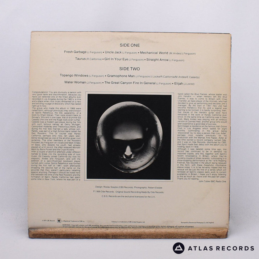 Spirit - The First Album - Reissue LP Vinyl Record - VG+/EX