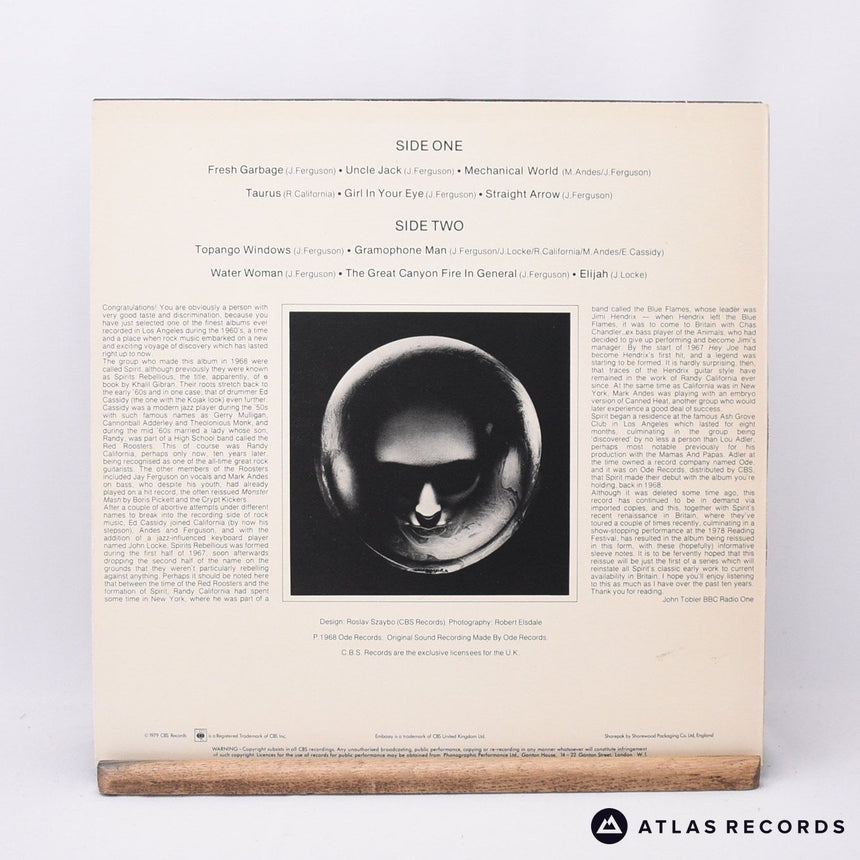 Spirit - The First Album - Reissue LP Vinyl Record - EX/EX