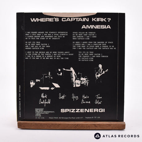 Spizzenergi - Where's Captain Kirk? - 7" Vinyl Record - VG+/EX