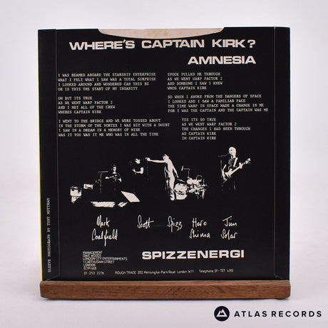 Spizzenergi - Where's Captain Kirk? - 7" Vinyl Record - EX/EX
