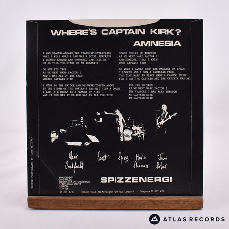 Spizzenergi - Where's Captain Kirk? - 7" Vinyl Record - EX/EX