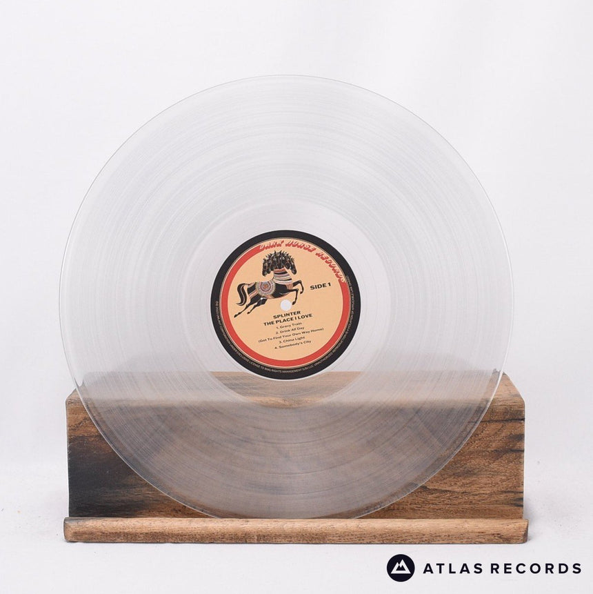 Splinter - The Place I Love - Clear Limited Edition LP Vinyl Record - EX/EX