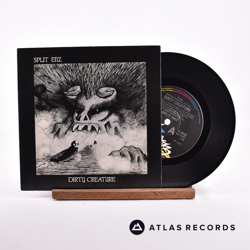 Split Enz Dirty Creature 7" Vinyl Record - Front Cover & Record
