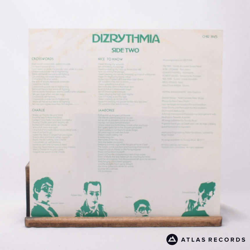 Split Enz - Dizrythmia - Lyric Sheet Repress LP Vinyl Record - VG+/EX