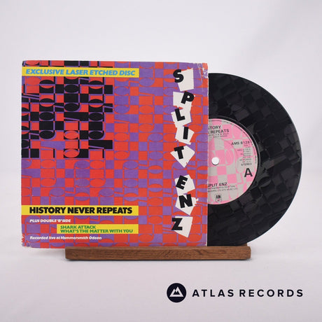 Split Enz History Never Repeats 7" Vinyl Record - Front Cover & Record