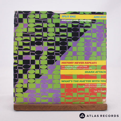 Split Enz - History Never Repeats - Etched 7" Vinyl Record - VG+/EX