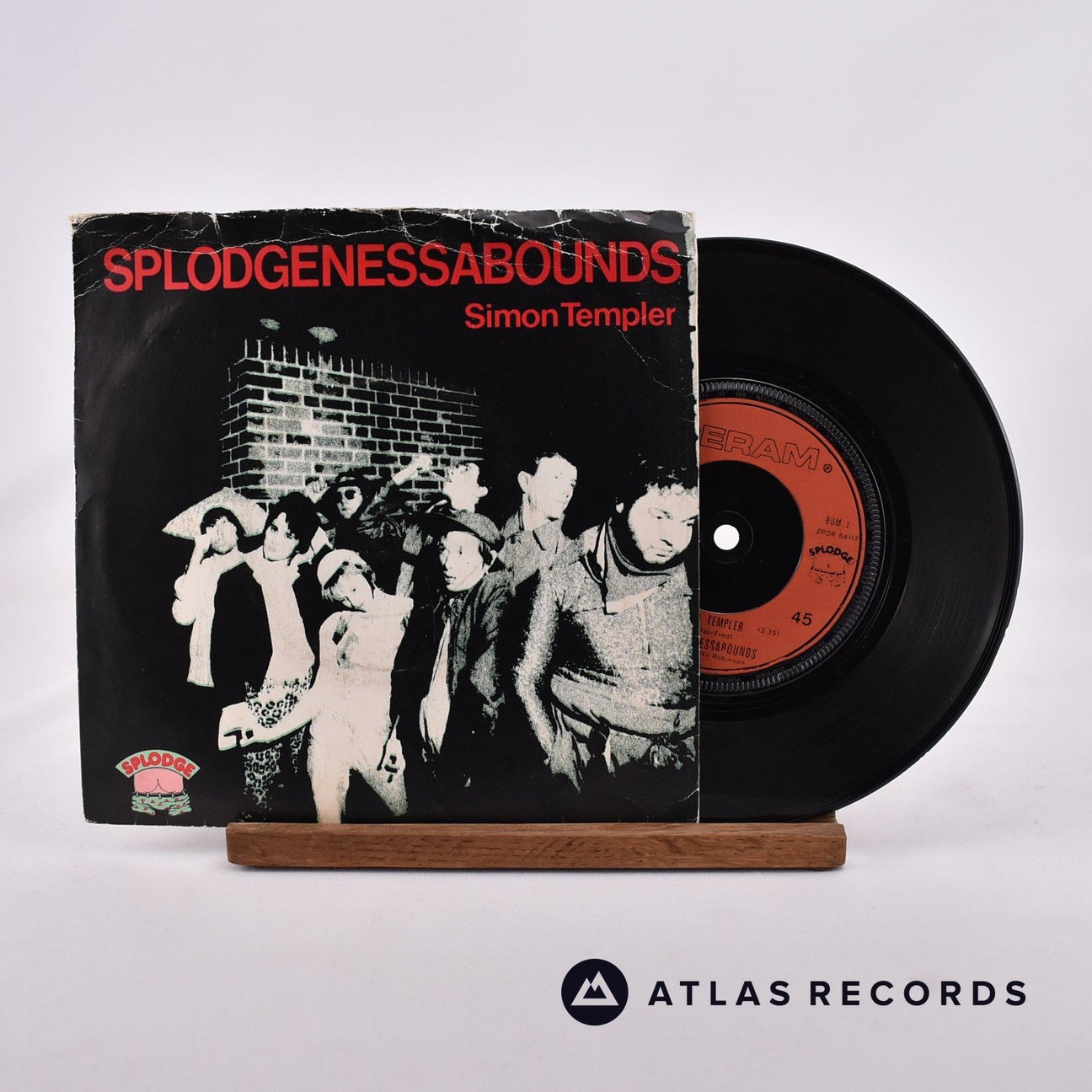 Splodgenessabounds Simon Templer 7" Vinyl Record - Front Cover & Record