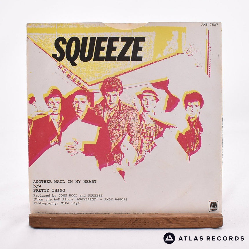 Squeeze - Another Nail In My Heart - 7" Vinyl Record - EX/VG+