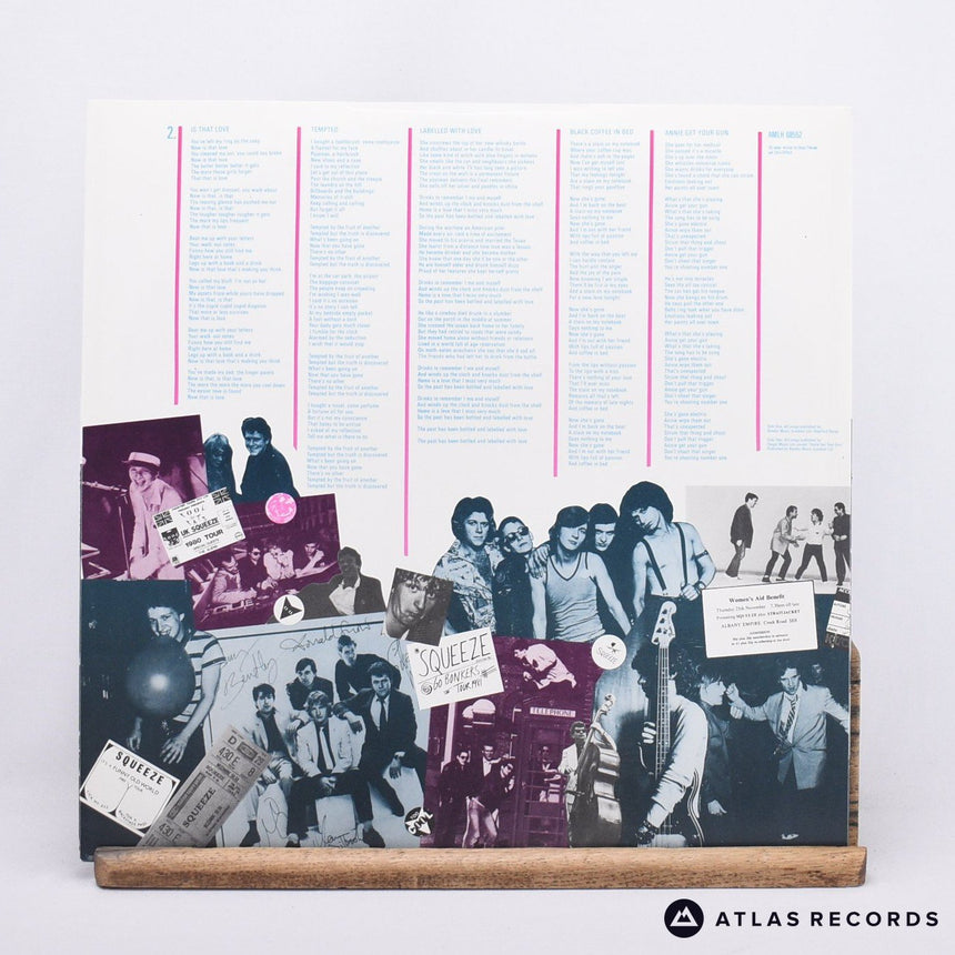 Squeeze - Singles - 45's And Under - Lyric Sheet LP Vinyl Record - EX/EX