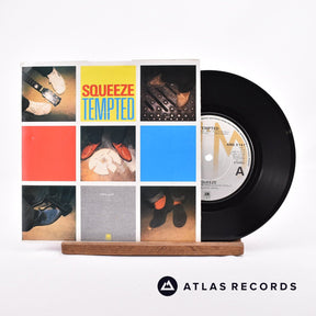 Squeeze Tempted 7" Vinyl Record - Front Cover & Record