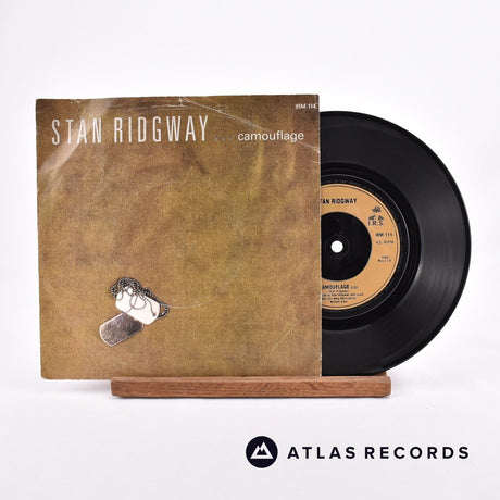 Stan Ridgway Camouflage 7" Vinyl Record - Front Cover & Record
